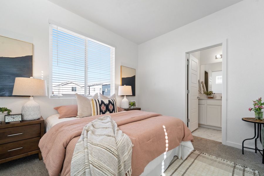 Front exterior of a new home in Liberty Draw, Evans, CO, highlighting curb appeal (Image 15). Front exterior of a new home in Liberty Draw, Evans, CO, highlighting curb appeal (Image 15).