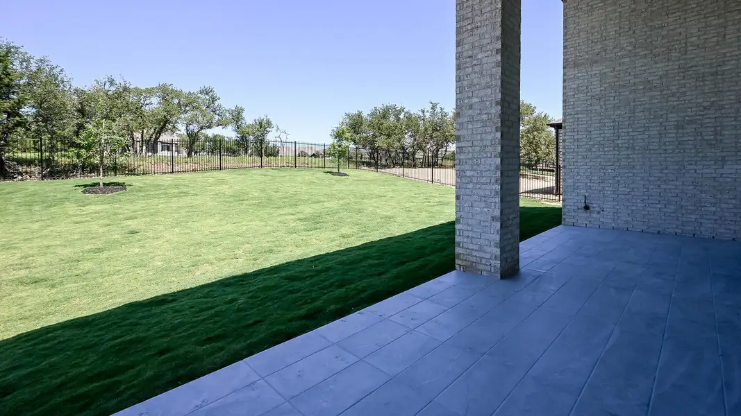 Exterior details and patio area of a home in Parten, Austin (Image 23).