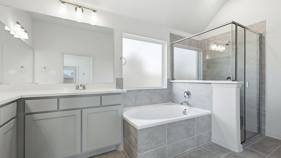 Furnished interior view inside a new home in Green Meadows Premier, Celina (Image 31).
