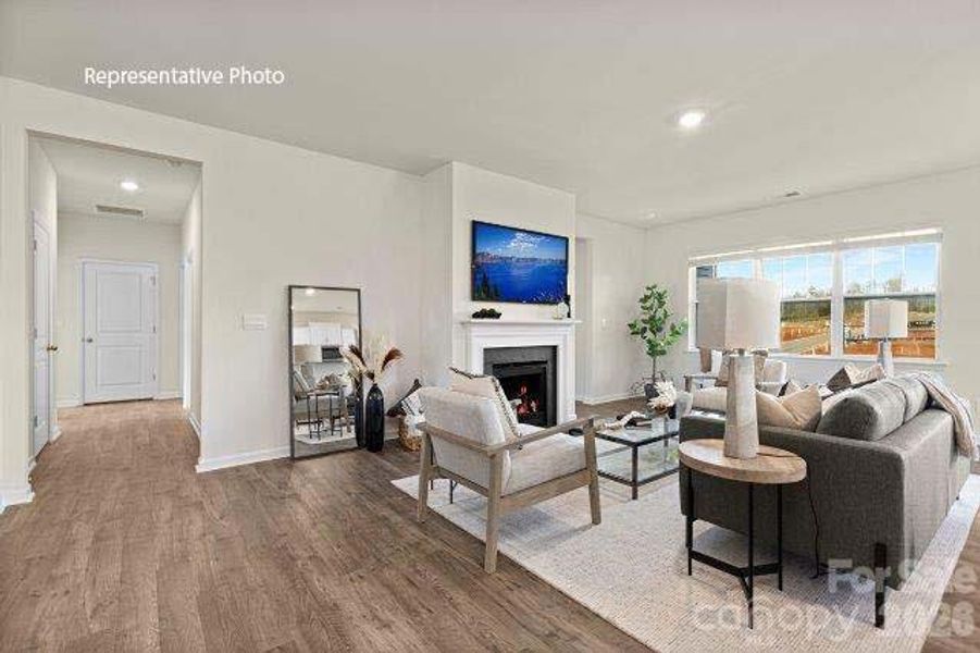 Furnished interior view inside a new home in Shepherd's Farm, Mooresville (Image 15).