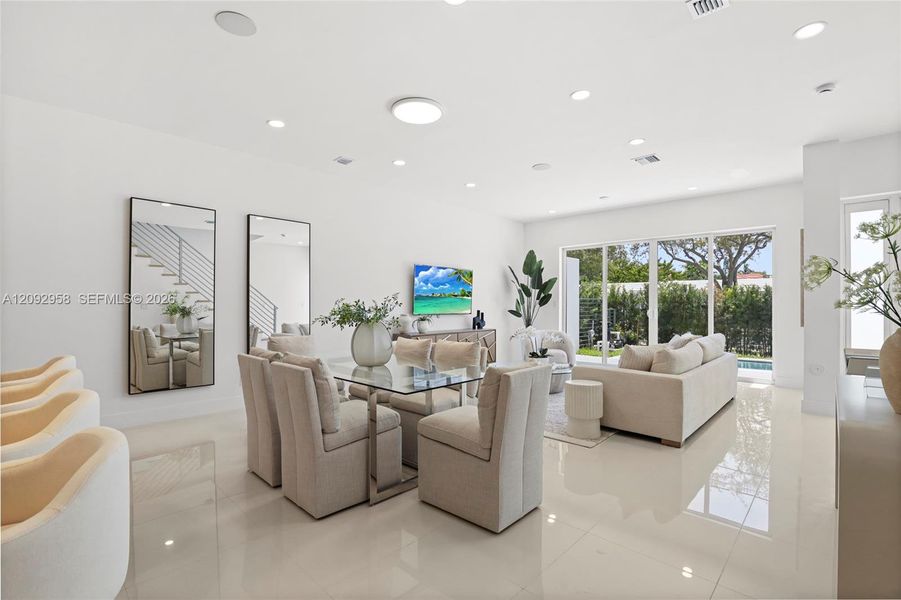 Furnished interior view inside a new home in , Fort Lauderdale (Image 6). Furnished interior view inside a new home in , Fort Lauderdale (Image 6).
