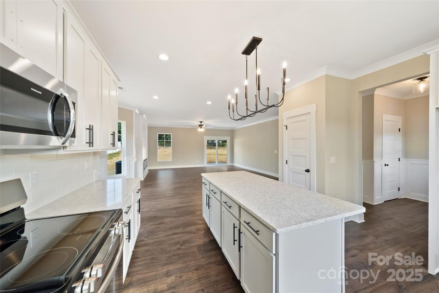 Furnished interior view inside a new home in , Monroe (Image 11).