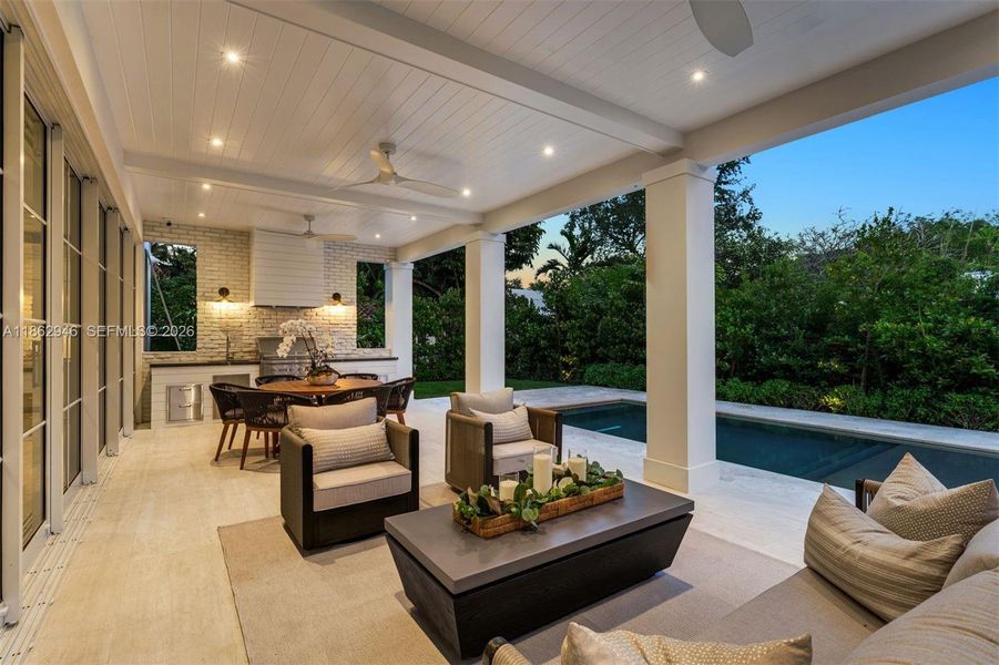 Exterior details and patio area of a home in , South Miami (Image 27).