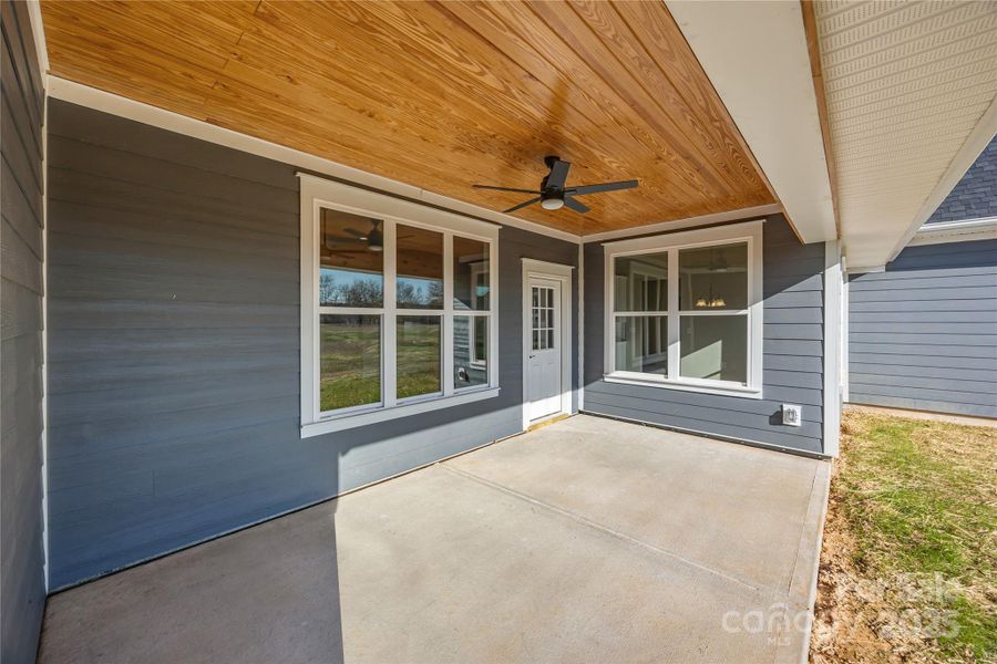 Exterior details and patio area of a home in , Locust (Image 28).