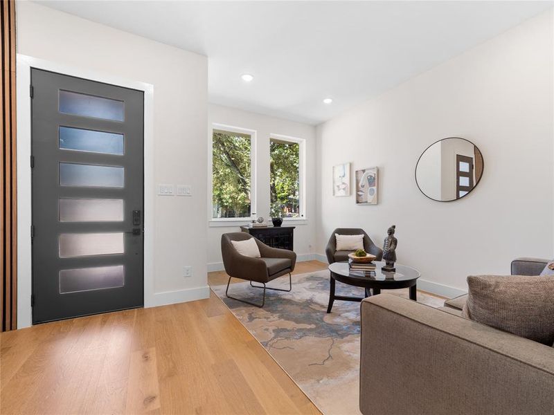 Furnished interior view inside a new home in , Dallas (Image 10).