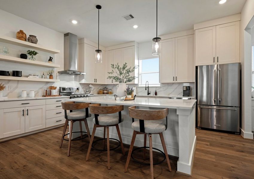 Enjoy a fully loaded chef-ready kitchen. Enjoy a fully loaded chef-ready kitchen.