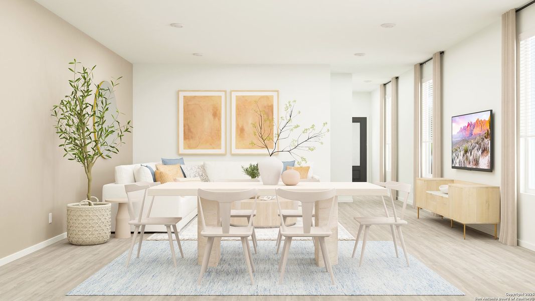 Furnished interior view inside a new home in Kyndwood, New Braunfels (Image 12). Furnished interior view inside a new home in Kyndwood, New Braunfels (Image 12).