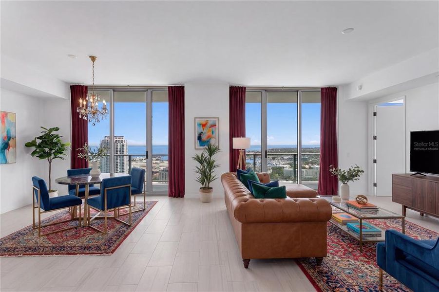 Furnished interior view inside a new home in , St. Petersburg (Image 7).