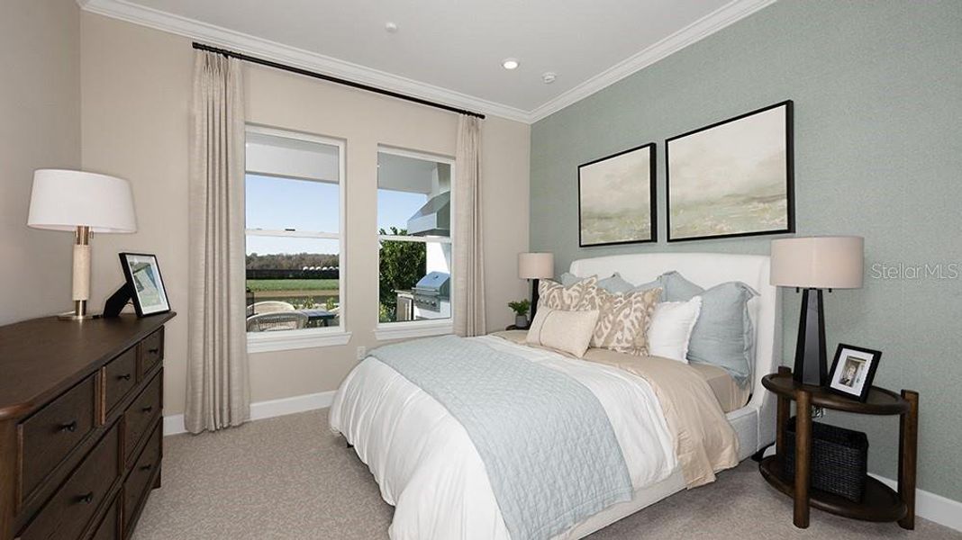 Furnished interior view inside a new home in Esplanade at McKinnon Groves, Winter Garden (Image 16).