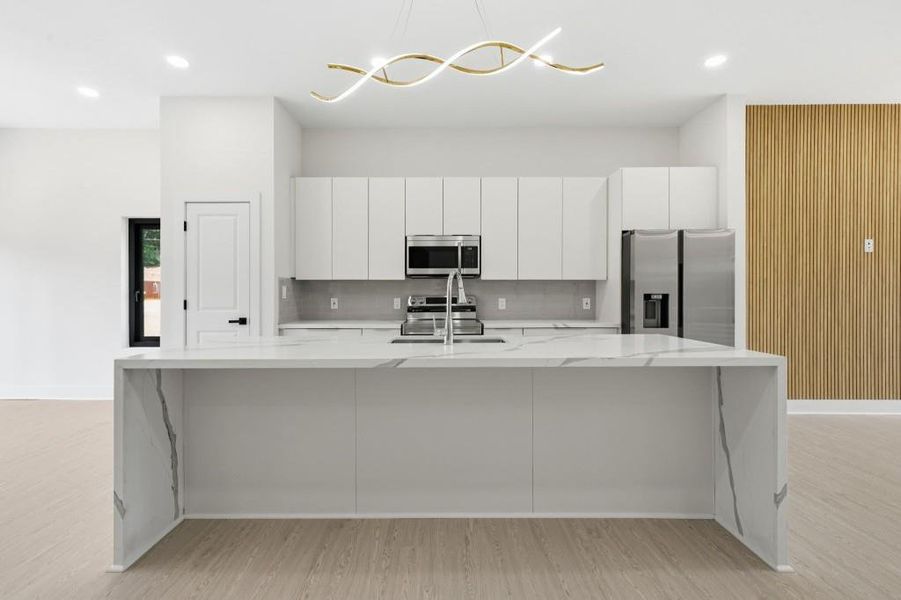 Furnished interior view inside a new home in , Decatur (Image 9).
