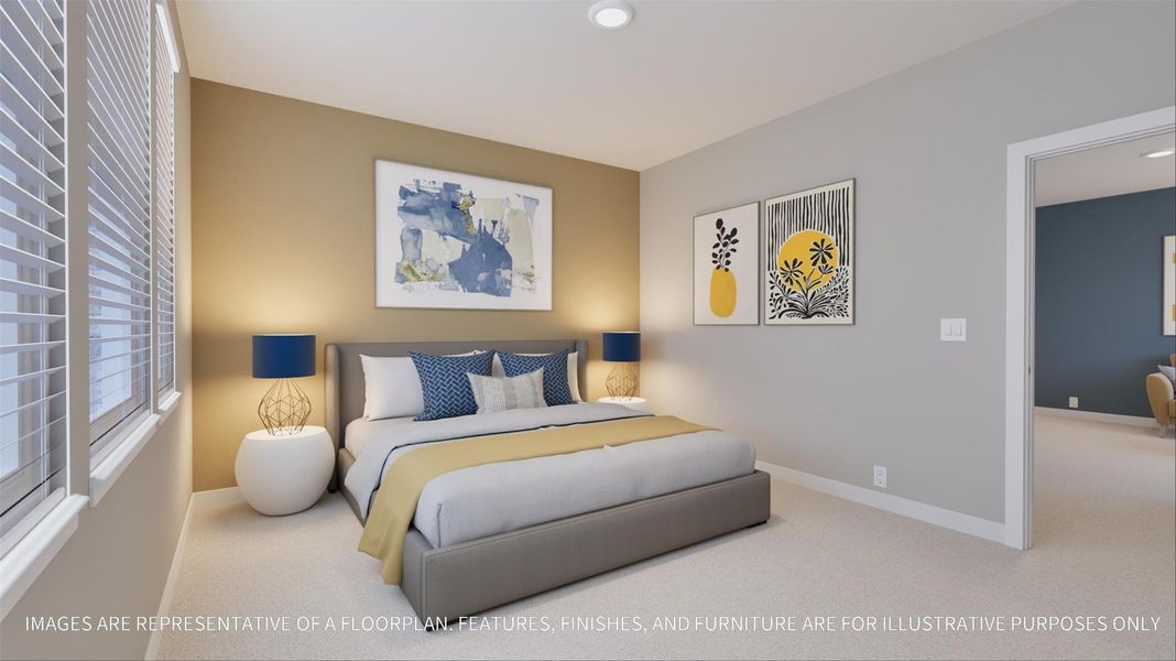 Furnished interior view inside a new home in La Segarra 40', Brookshire (Image 10).