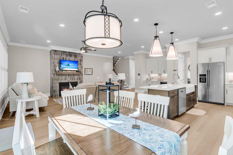 Furnished interior view inside a new home in Overlook at Copahee Sound, Awendaw (Image 46). Furnished interior view inside a new home in Overlook at Copahee Sound, Awendaw (Image 46).