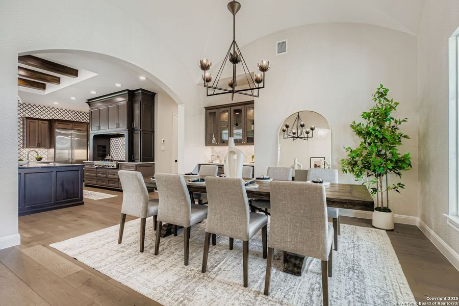 Furnished interior view inside a new home in The Bluff At The Dominion, San Antonio (Image 9).