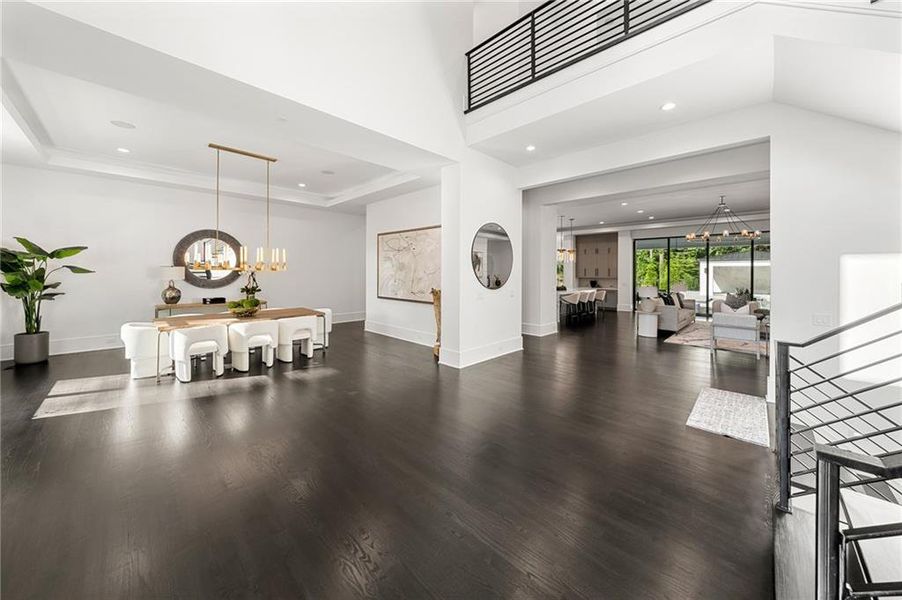 Furnished interior view inside a new home in , Sandy Springs (Image 53).