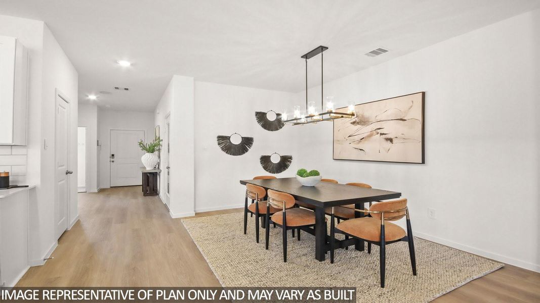 Furnished interior view inside a new home in River Ranch Trails, Dayton (Image 6).