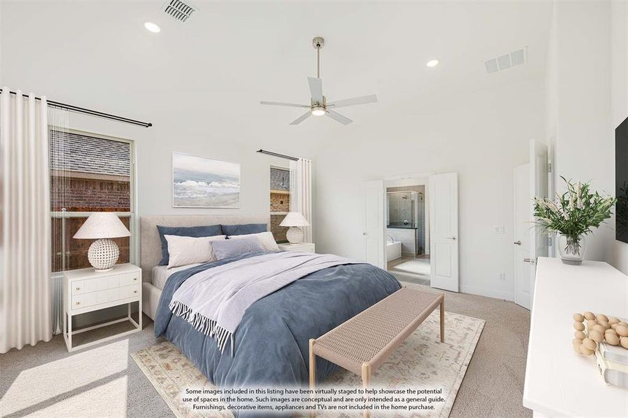 Furnished interior view inside a new home in Hunters Ridge, Crowley (Image 12). Furnished interior view inside a new home in Hunters Ridge, Crowley (Image 12).