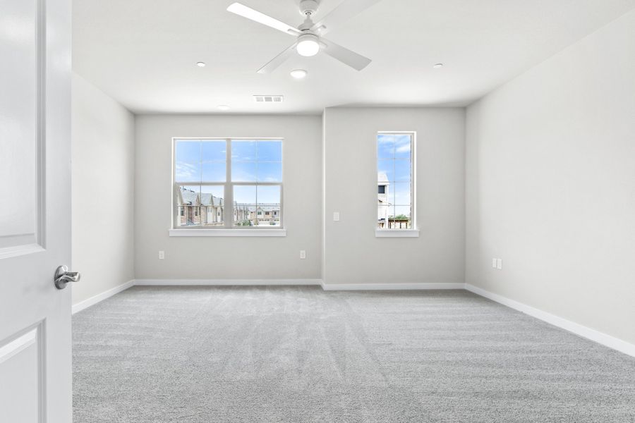 Spacious, unfurnished interior of a new home in The Tribute, The Colony (Image 37). Spacious, unfurnished interior of a new home in The Tribute, The Colony (Image 37).