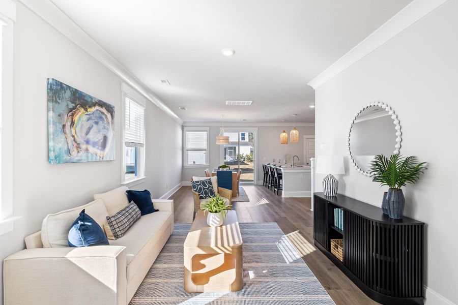 Furnished interior view inside a new home in Rivers Reach, Yemassee (Image 6).