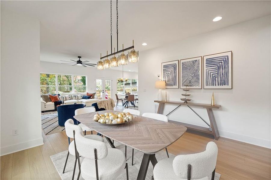 Furnished interior view inside a new home in , Atlanta (Image 39).