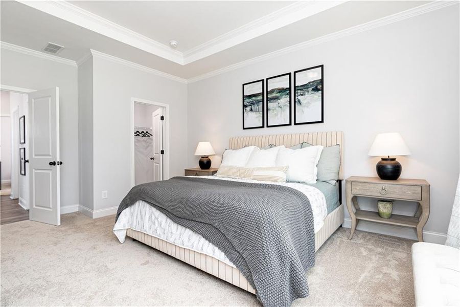 Furnished interior view inside a new home in , Powder Springs (Image 22).