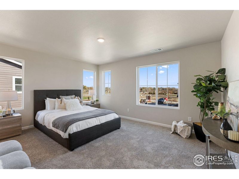 Furnished interior view inside a new home in Spring Valley, Longmont (Image 17). Furnished interior view inside a new home in Spring Valley, Longmont (Image 17).