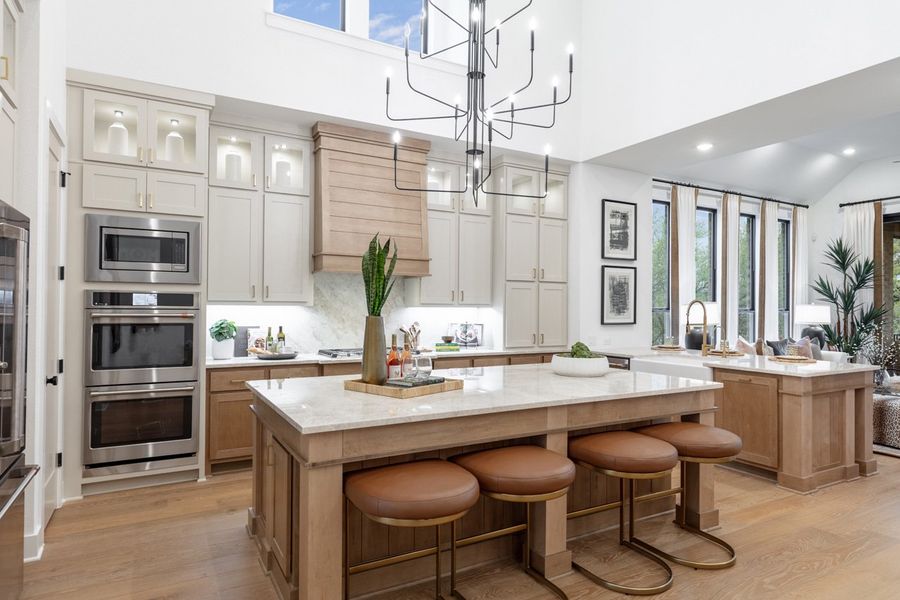 Representative furnished interior of a home built from the 218 by Highland Homes in Briggs Ranch, San Antonio (Image 7).