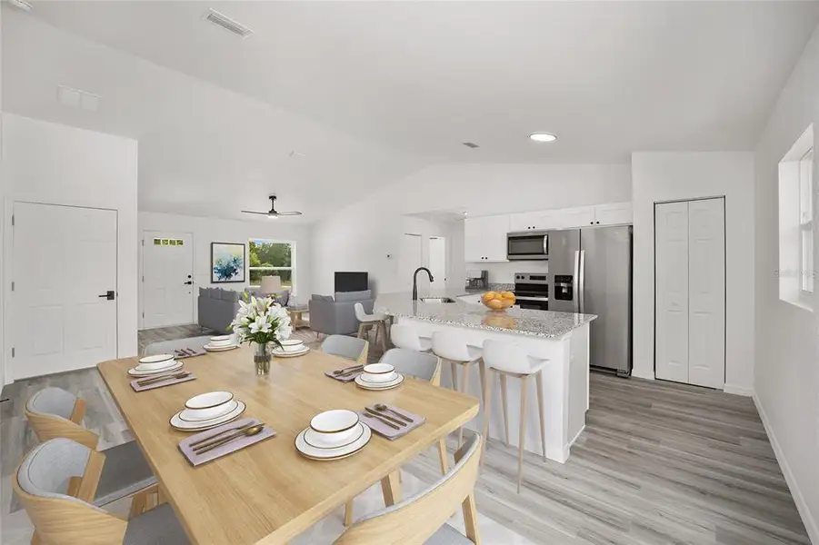 Furnished interior view inside a new home in , Dunnellon (Image 10).