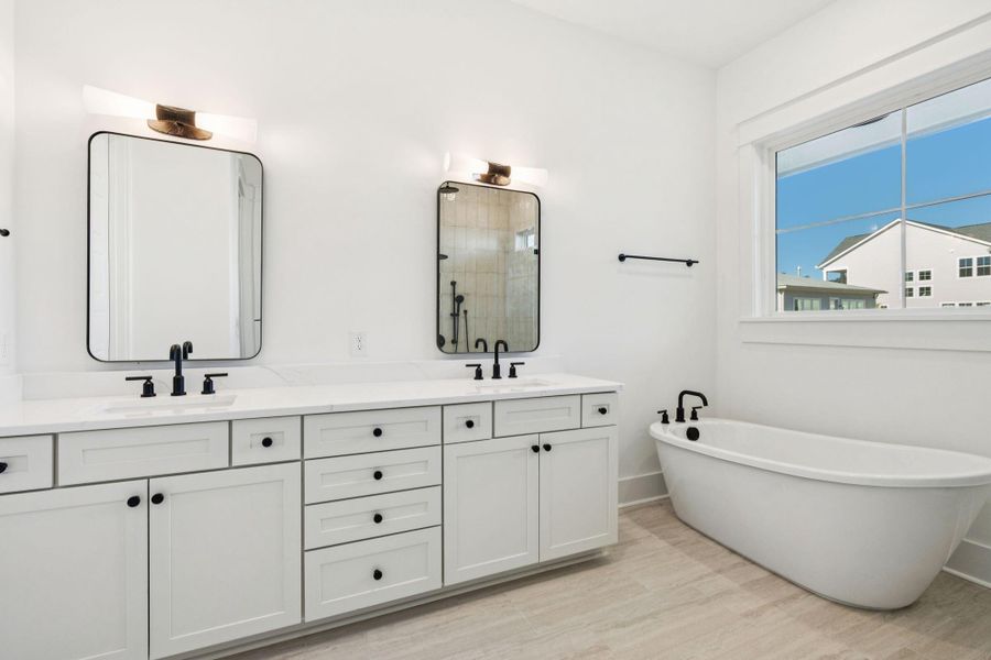Furnished interior view inside a new home in Overlook at Copahee Sound, Awendaw (Image 20).