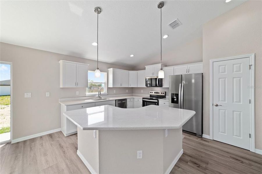Furnished interior view inside a new home in , Dunnellon (Image 8).