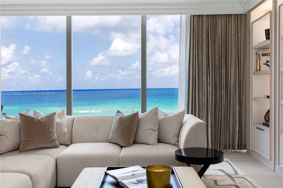 Furnished interior view inside a new home in , Sunny Isles Beach (Image 44).