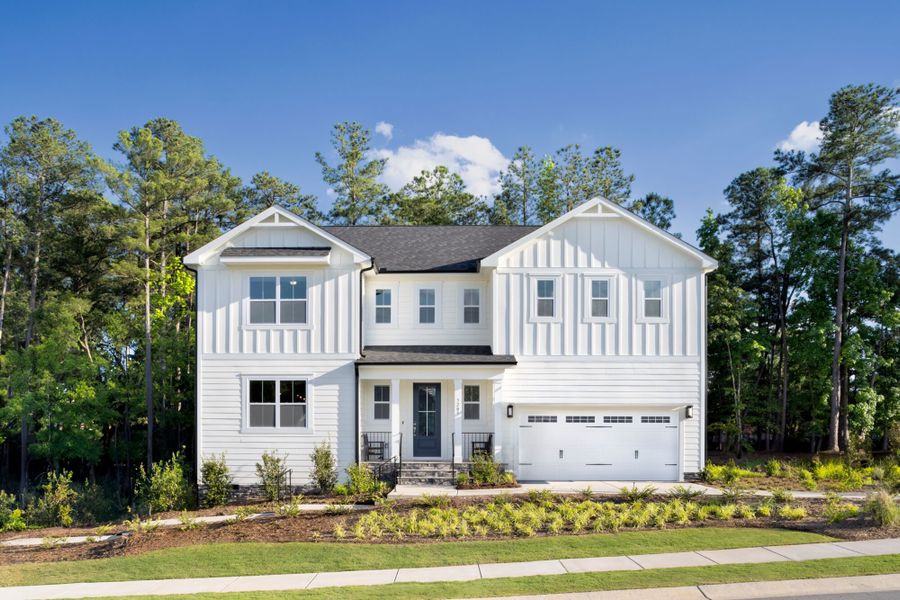 Prescott Farmhouse elevation in High Grove Oaks