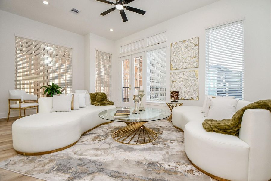 Furnished interior view inside a new home in , Houston (Image 15).