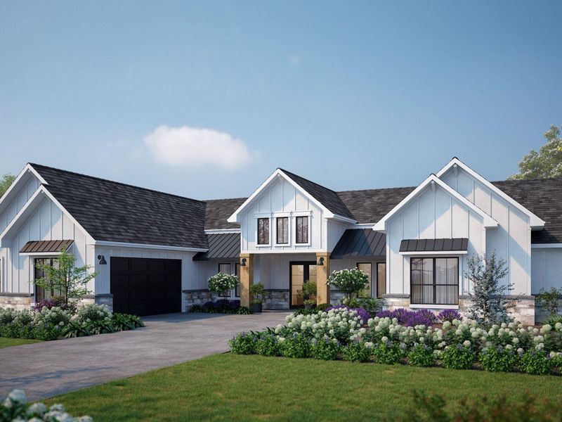 Front exterior of a new home in , Willis, TX, highlighting curb appeal (Image 1).