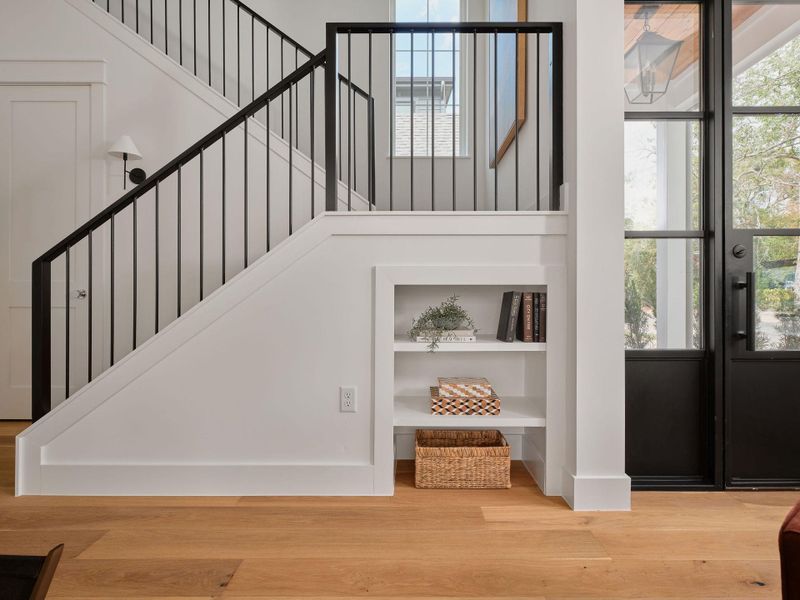Stairs with wood finished floors Stairs with wood finished floors