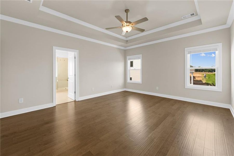 Spacious, unfurnished interior of a new home in Palisades Single Family, Cumming (Image 53). Spacious, unfurnished interior of a new home in Palisades Single Family, Cumming (Image 53).