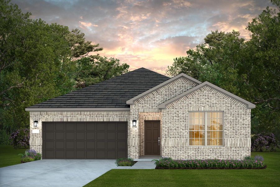 Representative exterior photo of a completed home built from the Orchard by Pulte Homes in Nopal Valley, San Antonio, TX (Image 2). Representative exterior photo of a completed home built from the Orchard by Pulte Homes in Nopal Valley, San Antonio, TX (Image 2).