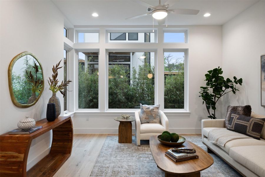 Furnished interior view inside a new home in , Austin (Image 37).