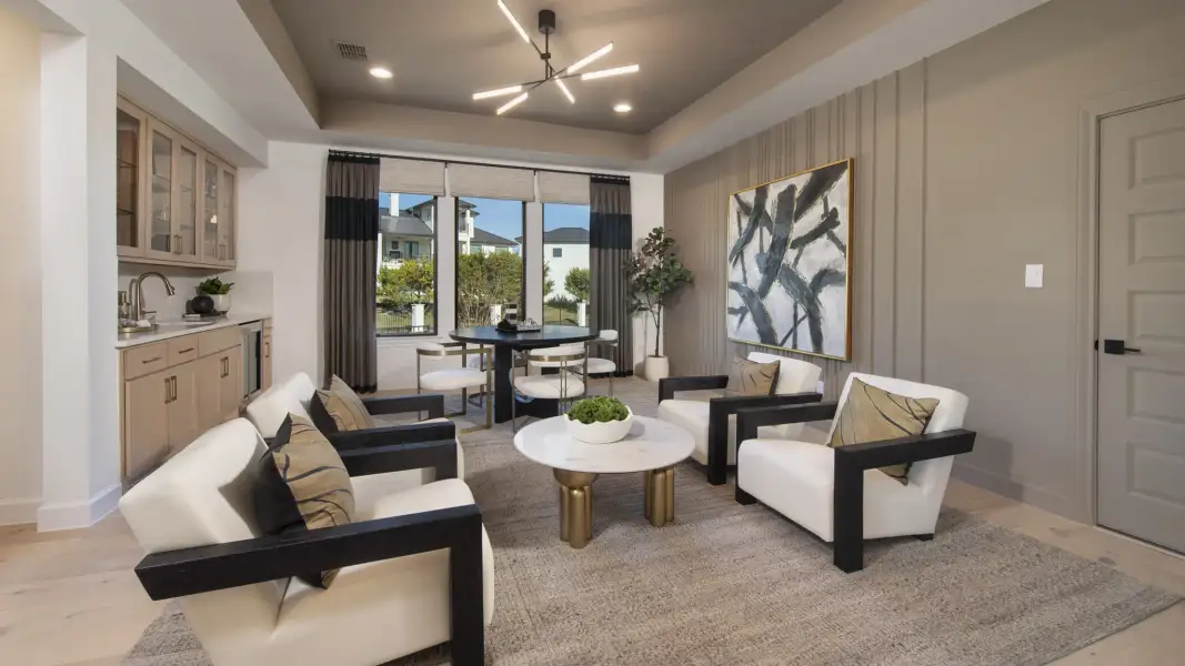 Furnished interior view inside a new home in Elyson, Katy (Image 11). Furnished interior view inside a new home in Elyson, Katy (Image 11).