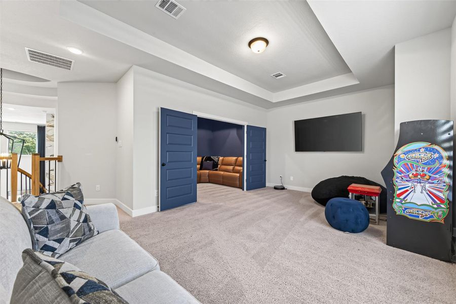 Furnished interior view inside a new home in The Trails, New Caney (Image 29). Furnished interior view inside a new home in The Trails, New Caney (Image 29).
