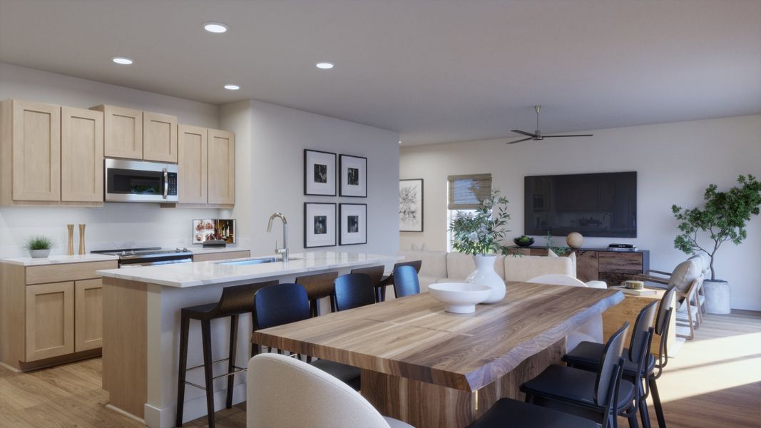 Representative furnished interior of a home built from the Marina by Risewell Homes in Hodges Reserve, Howey-in-the-Hills (Image 7). Representative furnished interior of a home built from the Marina by Risewell Homes in Hodges Reserve, Howey-in-the-Hills (Image 7).