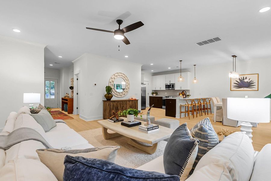 Furnished interior view inside a new home in , Charleston (Image 3).