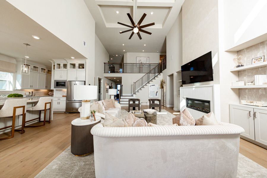 Representative furnished interior of a home built from the Northcliffe by Beazer Homes in Amira: Hilltop Collection, Tomball (Image 6).