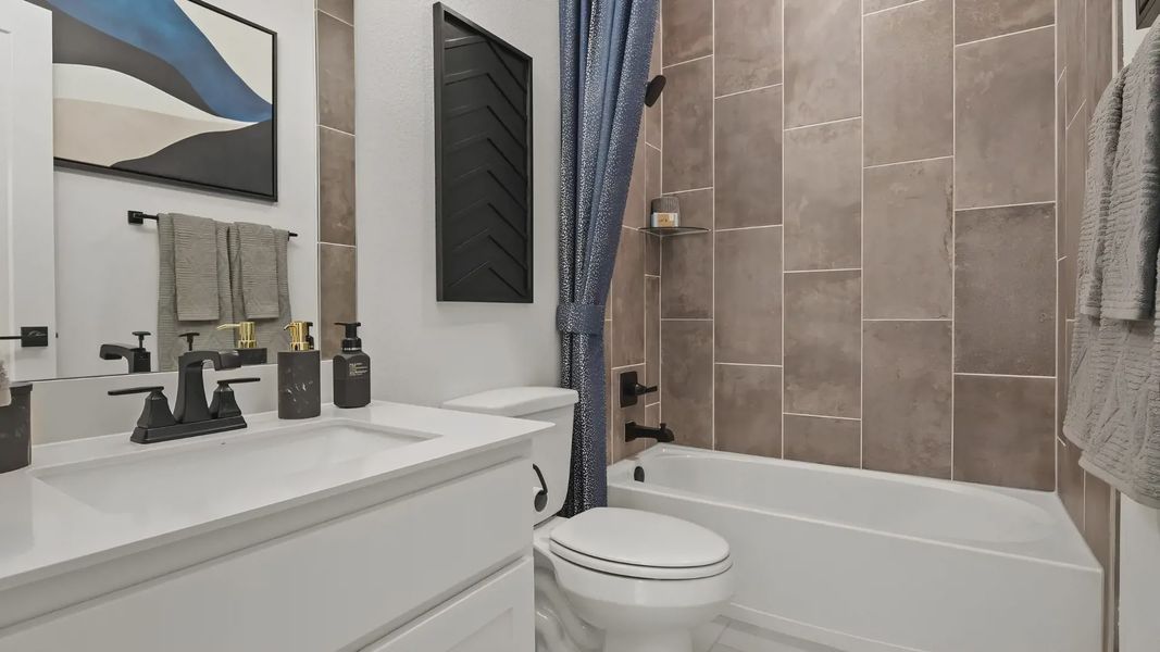 Furnished interior view inside a new home in Newhaven, Manor (Image 17).