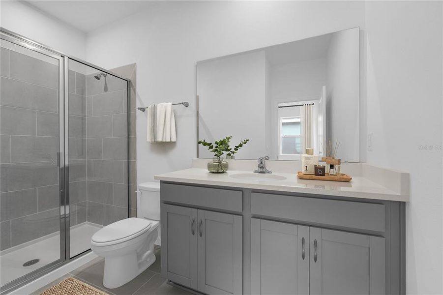 Furnished interior view inside a new home in Groves at Whitemarsh, Leesburg (Image 21).