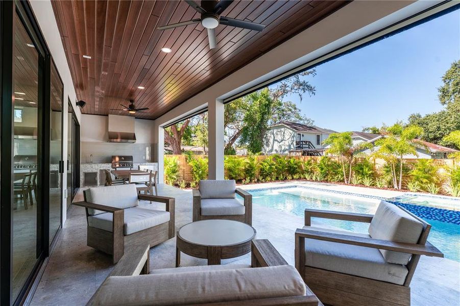 Exterior details and patio area of a home in , Tampa (Image 24).