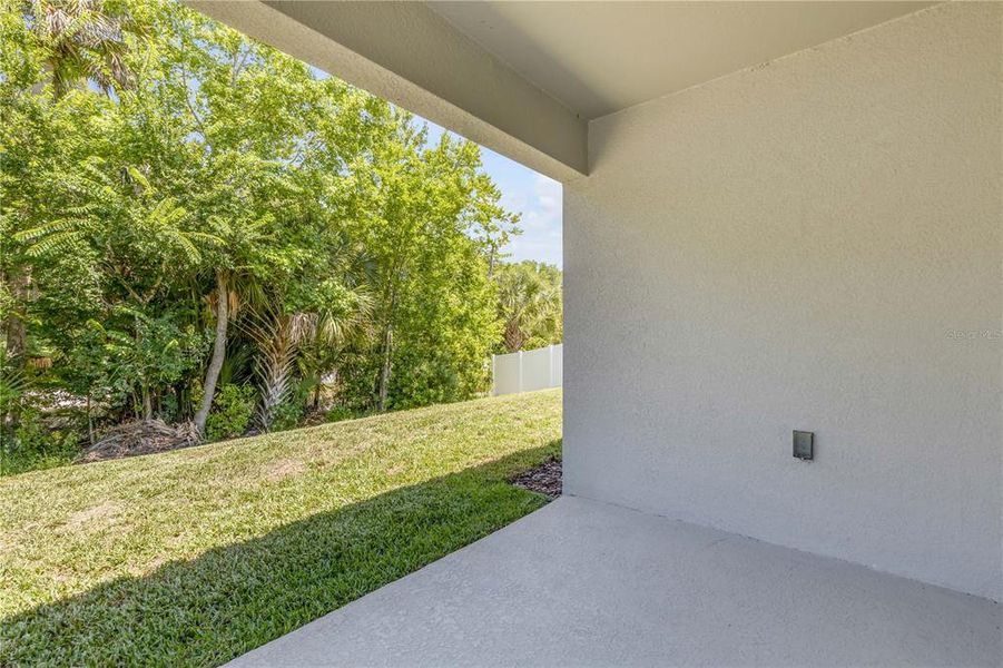 Exterior details and patio area of a home in , New Smyrna Beach (Image 34).