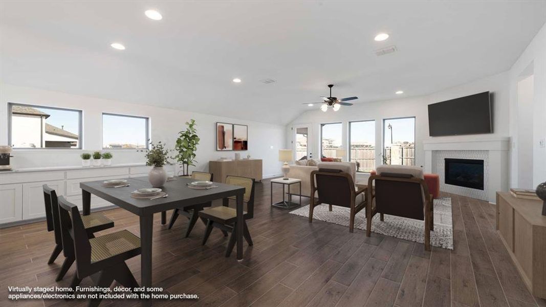 Furnished interior view inside a new home in Devonshire - Reserve 50', Forney (Image 10).