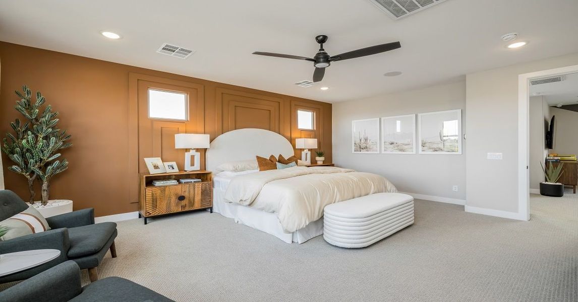 Representative furnished interior of a home built from the Camelback by William Ryan Homes in Alta Vida at Westpark, Buckeye (Image 16).