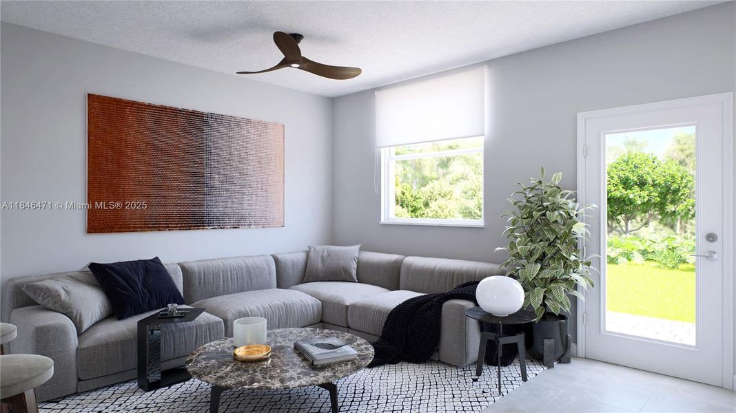 Furnished interior view inside a new home in Silverland Estates, Homestead (Image 3).