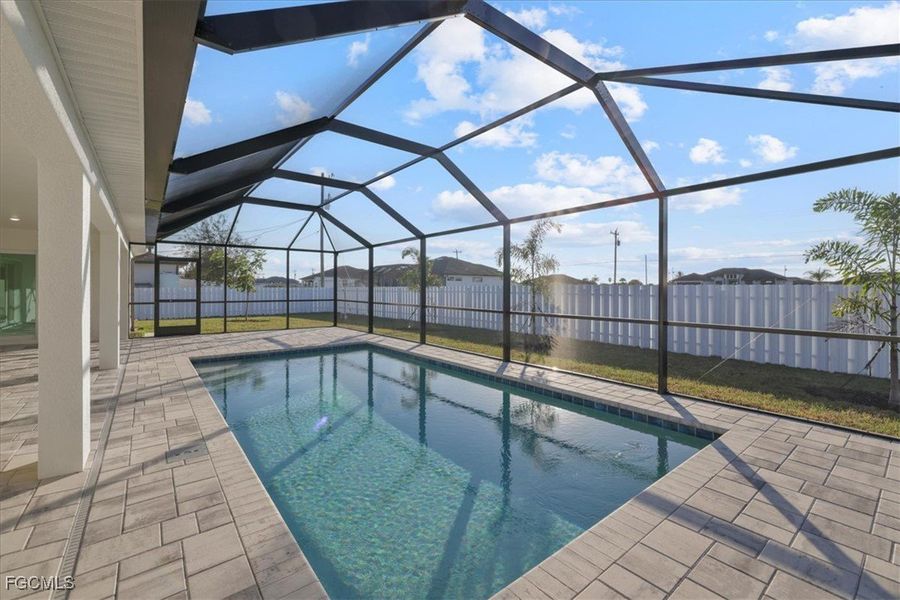 Exterior details and patio area of a home in Cape Coral, Cape Coral (Image 4).